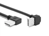 ترك الأسود زاوية USB2.0 الذكور تصل إلى زاوية USB كبل ذكور